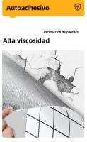 Papel Tapiz Autoadhesivo De 40cm Imitación Marmol Cerámica Espuma Gruesa Impermeable Antifouling Para Sala De Estar Decoración De Pared - details 7