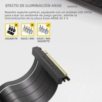 Soporte Vertical Para Tarjeta Gráfica Con Cable PCI-E 4.0 X16 Riser De 15cm Soporte Para GPU De 90 Grados Derecho - details 9