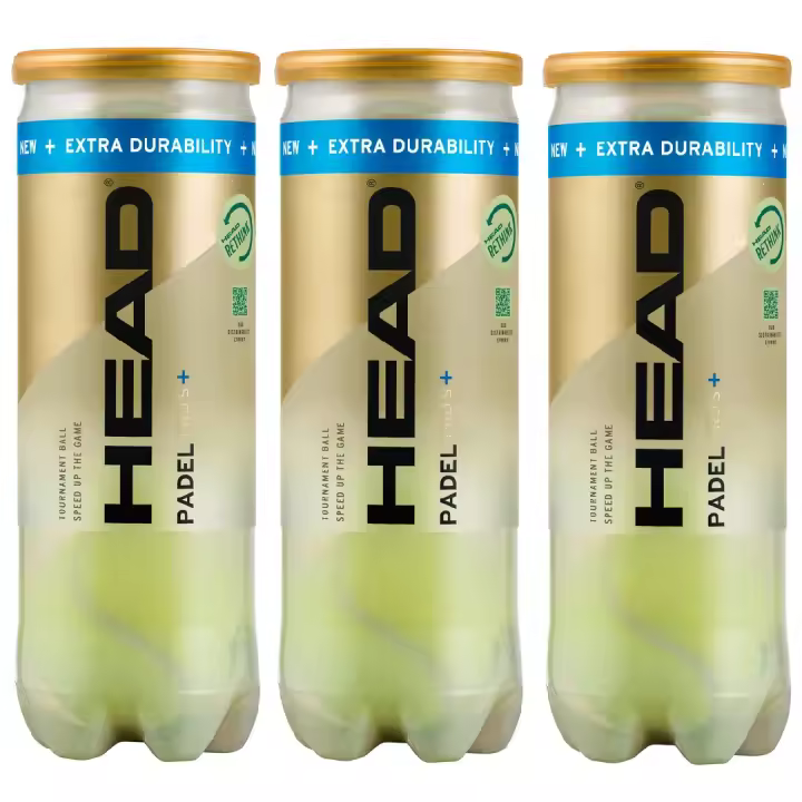 Head Padel PRO S + (2024) - Lote Pack 3 Botes, 9 Pelotas Padel, Profesionales, Super Veloces, Homologadas, Máxima Calidad, Rendimiento - 1
