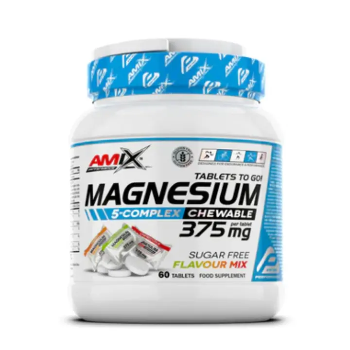 AMIX Performance Magnesium Chewable - 60 tabls. Bisglicinato de Magnesio Masticable - 1