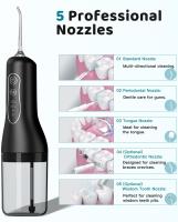 Irrigador Dental Portatil Profesional, Irrigador Bucal Inalámbrico Profesional 4 Boquillas 4 Modos, IPX7 Impermeable USB-C Recargable para Limpieza Dientes - details 1