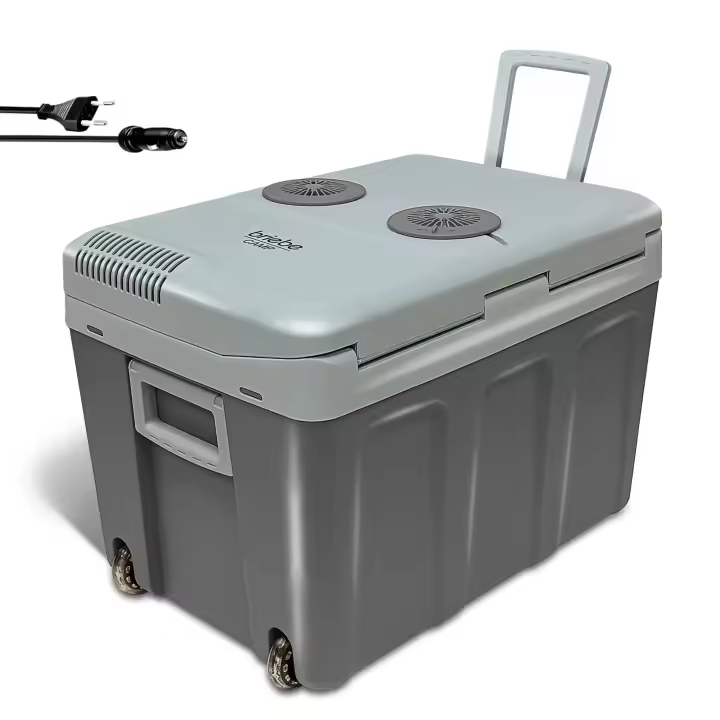 Briebe CF1155 Nevera Portátil Eléctrica de Viaje, Coche, Camping, 40 L, Conexión 12V y 220V, Enfría y Calienta, 58 W, Gris - 1