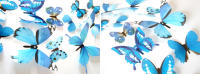 12pcs Parches De Pared Decorativos 3D Mariposa Arcoíris PVC Para Decoración Del Hogar Sala De Estar Estilo Moderno Adhesivos De Pared - details 7