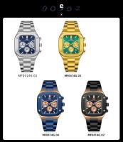 Reloj De Pulsera Para Hombre MINI FOCUS Resistente Al Agua Con Caja De Acero Inoxidable Y Dial Cuadrado Y Rombo Multifuncional - details 16