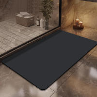 Alfombra De Baño Absorbente De Color Sólido Y Diatomea Antideslizante Para Entrada De Hogar Y Toilette Material De Goma - details 6