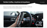 HiBREW H4C BARISTA ULTRA, Portable Coffee Machine, Detachable Battery, Wireless Heating, AdjustableTemperature (85~95°C), Professional Bottomless 51mm Portafilter, 20-BarHigh Pressure, 100mL Water Tank, with Aluminum Alloy Stand, 7500mAh Battery - details 28
