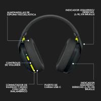 Logitech G G435 Auriculares Inalámbricos LIGHTSPEED para Gaming | Ligeros | Micrófono Integrado | Batería de 18 Horas | Compatible con Dolby Atmos | Bluetooth | PC, PS4, PS5, PlayStation 5 / 4, Nintendo Switch/Switch 2 SW2 - Colores: Negro, Azul o Blanco - details 4