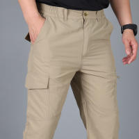 Pantalones Tácticos Impermeables Para Hombres Múltiples Bolsillos Cargo Resistentes Al Desgaste Ropa De Trabajo Al Aire Libre Para Senderismo - details 5