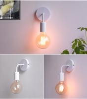 Lámpara De Pared Moderna Nórdica En Hierro Negro E27 Iluminación Interior Para Dormitorio Baño Decoración Industrial Sconce Luz De Pared - details 8