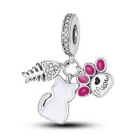 Encantos De Animal Colección Plata Francés Bulldog Gato Mariposa Ladybug Para Pulseras Originales Joyería Hechas a Medida - details 70