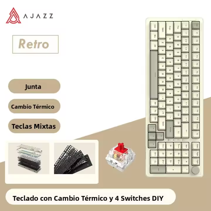 Teclado Mecánico Ajazz AK992 Con Iluminación RGB Para Gaming Y Oficina Teclado De Cable Para Computadora Y Laptop Material PBT - 1