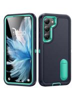 Funda De Teléfono Doble Capa Antideslizante Para Samsung Galaxy S24 S23 S22 plus Ultra A15 A54 A14 A13 A53 A03S Resistente Al Choque Y a Los Golpes Con Soporte De Pie - details 1