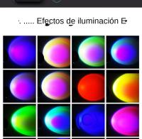 Lámpara De Noche Bluetooth Proyector De Puesta De Sol Luz Arcoíris Para Decoración De Habitación Luz De Ambiente Redonda Para Mesa - details 2