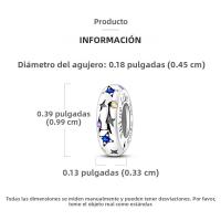 Encantos Originales 925 Platinados Para Mujer Con Zirconia Joyería Moda Para Pulseras Hechas De Cuentas De Moda - details 27
