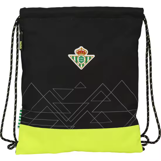 SAFTA SACO DEPORTIVO REAL BETIS BALOMPIE - Saco Deportivo Licencia Oficial - Diseño Moderno - Ideal para Gimnasio y Viajes - Material Resistente - Cierre Ajustable - 1
