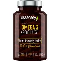 Omega 3 + Vitamina D3 2000 IU – ESSENSEY – 90 Cápsulas | Ácidos Grasos EPA/DHA para Corazón, Cerebro y Defensas - details 0