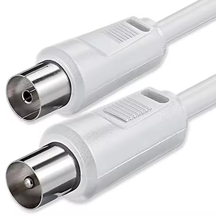 Cable de Antena TV Extensible Macho-Hembra – Alargador de Cable Coaxial para Televisión – Conexión Rápida y Señal Estable – Ideal para TDT, Smart TV y Decodificadores – Disponible en 1,5 m, 3 m, 5 m y 8 m - 1