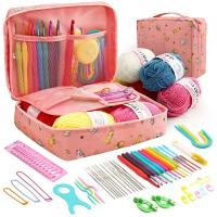 FELE Kit De Inicio Para Crochet 59 Piezas Con Bolsa De Almacenamiento Herramientas Y Material De Yarn De Lana Para Principiantes - details 10