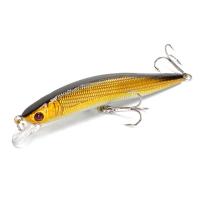 Señuelo De Pesca Flotante Minnow 1/2pcs Con Ojos 3D Crankbait Wobblers Artificial Plástico Duro Para Bass Pike Jerkbait Equipamiento De Pesca - details 11