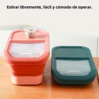 Contenedor De Almacenamiento Para Alimentos Para Perros Y Gatos 13/33LB Caja Seca Para Alimentos Para Mascotas Con Tapa Airtight Y Selladora Para Cocina Grano De Arroz - details 7