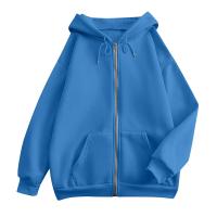Sudadera De Mujer Con Capucha Abrigo Casual De Color Sólido Otoño E Invierno Con Bolsillos Y Cierre De Cremallera Largo Manga Para Calle - details 22