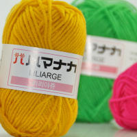 Juego De 5 Piezas De Hilo De Lana De Algodón Suave En Color Multicolor Para Tejer Manualmente Bufanda Suéter Gorro Muñeco Y Artesanía DIY - details 5