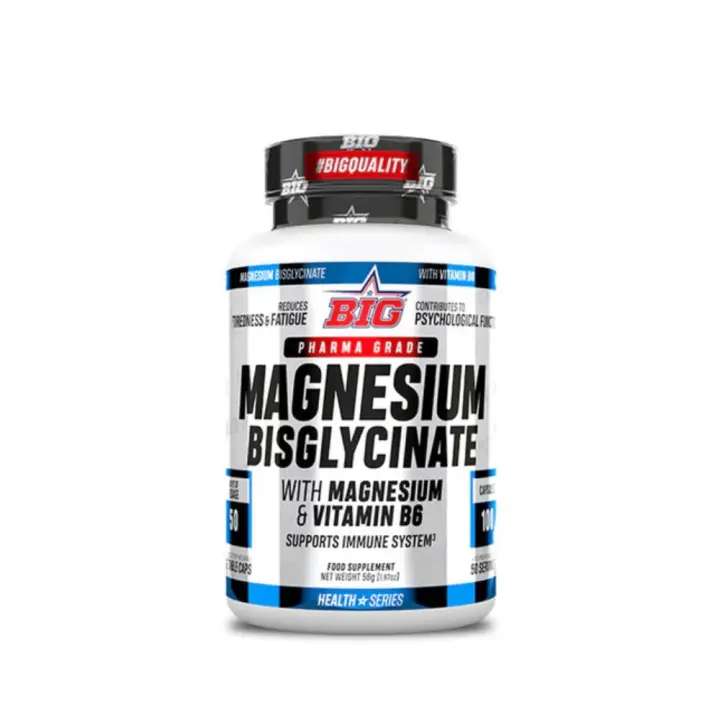 BIG Magnesio Bisglicinato 100 Cápsulas – Alta Absorción y Biodisponibilidad – Suplemento para Apoyo Muscular y Nervioso - 1