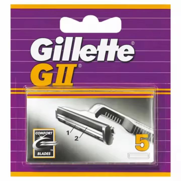 Gillette G-II recambio cuchillas afeitar 5 unidades - 1