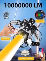 Linterna Frontal LED Ultra Potente 800W Recargable Con Sensor IR Para Pesca Y Camping Luz De Correa 3000M Brillo Alto 60° Ángulo De Haz Impermeable - details 1