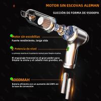 Aspiradora Portátil SZUK 95000PA Para Coche Y Hogar Con Fuerte Succión Máquina De Limpieza Mano Sin Cable Adecuada Para El Automóvil Y El Hogar - details 1