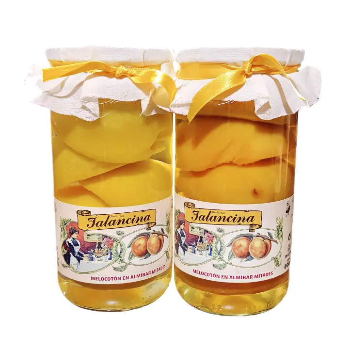 Melocotón en almíbar en mitades marca Jalancina (Pack de 2 unidades) - 1