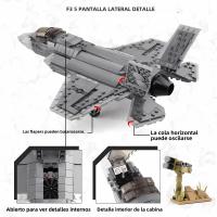 Bloques De Construcción De Avión Militar F35 Lightning II 646pcs Juguete Educativo Para Niños Mayores De 3 Años Regalo Ideal - details 4