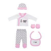 SET NACIMIENTO 0-6 MESES MODELO I LOVE MAMA-PAPA ROSA/ ROJO/ AZUL DE INTERBABY - details 0