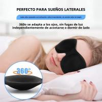 Máscara De Sueño 3D Blindfold De Tela Suave Con Espuma De Memoria Para Bloquear La Luz Ayuda Para Dormir Viaje Cubierta De Ojos - details 1