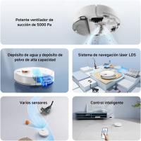 Xiaomi Robot Vacuum S40C, Aspirador y Fregona 2 en 1 | 5000Pa de Succión | Navegación LDS | Recarga Automática | Compatible Suelos Duros y Alfombras de Pelo Corto | Compatible Amazon Alexa / Google Home | Depósito de Polvo y Agua Gran Capacidad - details 8