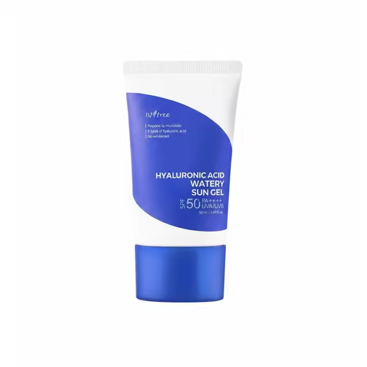 Protector Solar Hidratante Textura Ligera Sin Marcas Blancas - Isntree Hyaluronic Acid Watery Sun Gel SPF50+ PA++++ 50ml - 1