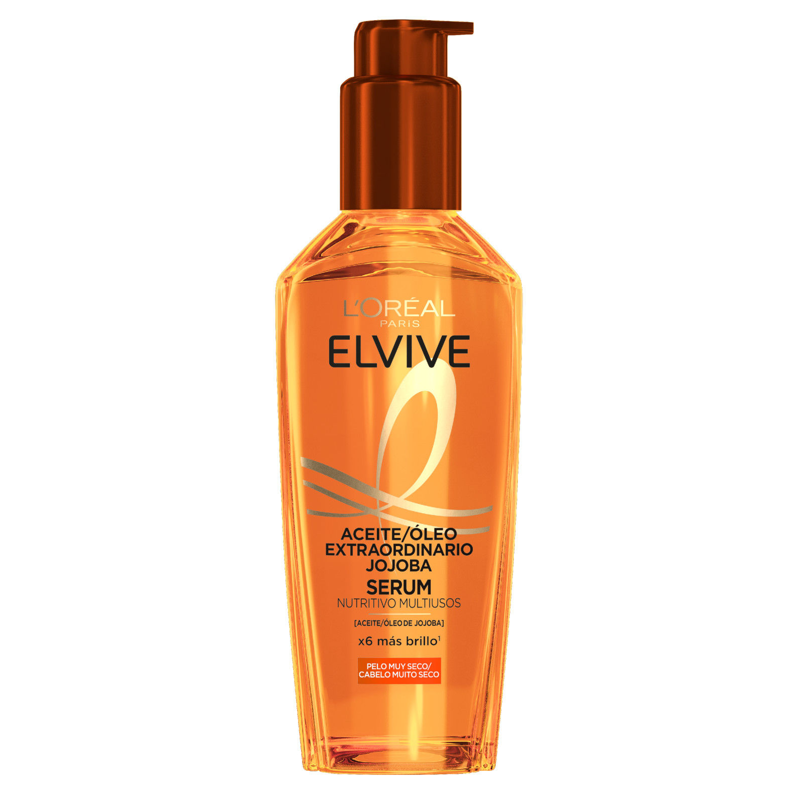 L'Oréal Paris | Elvive Aceite Extraordinario Serum Nutritivo Multiusos Con Aceite de Jojoba Para Pelo Muy Seco 100ml