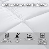 Novotextil Edredón Nórdico 100% Microfibra 350 gr/m² – Relleno Nórdico Invierno Blanco Suave, Transpirable y Hipoalergénico - details 3