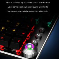Teclado Mecánico AULA F2088 Gaming Con Retroiluminación Mixta 104 Teclas Brown Blue Switch Para PC Y Portátil Sin Batería - details 12
