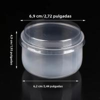10 Sets De Copas De Pastel Transparentes Resistentes a Altas Temperaturas Con Tapa Para Hornear Y Postres Japoneses - details 0