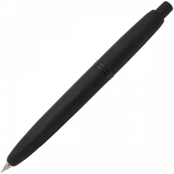 Pilot Capless "Matte Black" (FC-18SR-BM-M) Plumín de Oro Medium Nib JDM Japan Made + adaptador CON-40 JDM (mercado doméstico japonés) - 1