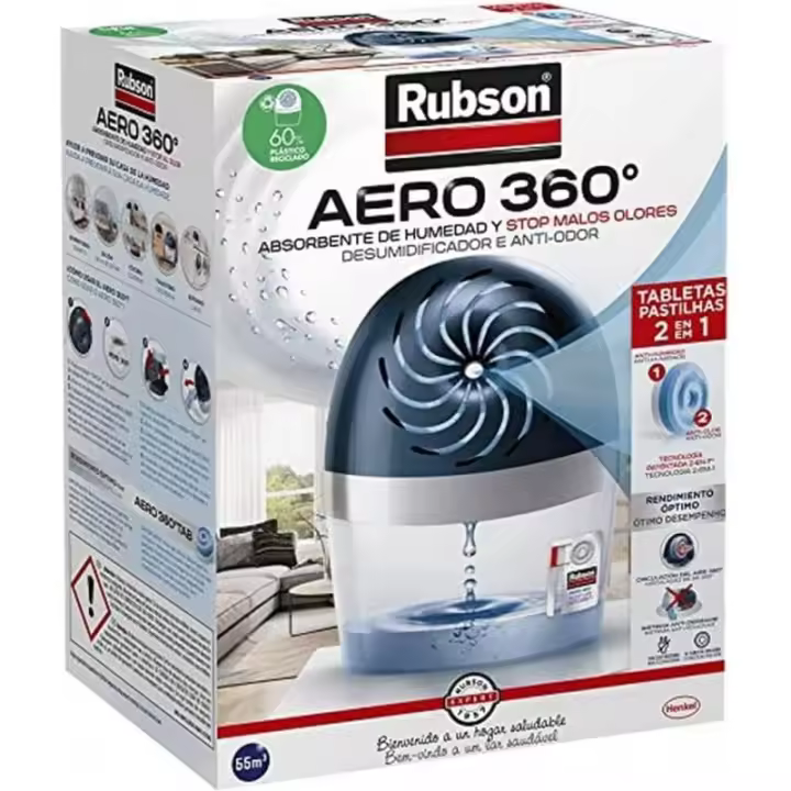 Deshumidificador Rubson AERO 360 para Habitaciones de 22m³ - 1