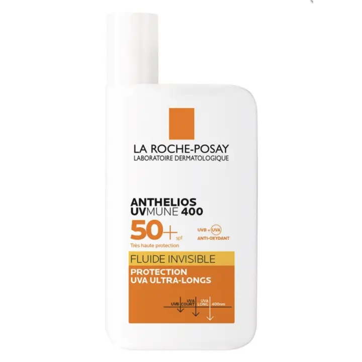 LA ROCHE-POSAY - Anthelios UVMune 400 Crema Solar Fluida Invisible Sin Perfume SPF 50+ - 1