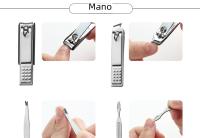 Set De Manicura 11-26 Piezas Tijeras De Uñas Y Afeitadora De Cutículas Herramientas De Cuidado De Uñas Y Pies Acero Inoxidable Kit De Limpieza Y Aseo - details 4