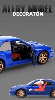 Coche De Deportes Subaru Impreza JKM 1:32 En Miniatura De Aleación Con Sonido Y Luz Vehículo Diecast Metal Juguete Para Niños - details 8