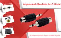 Banner - Adaptador audio mono rca a jack 3.5 macho
