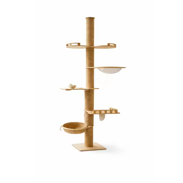 Árbol para Gatos de Diseño Natural en Madera | Elegante, Compacto y Funcional | Cottecota - 1