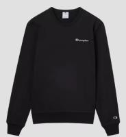 Champion Sudadera de hombre ligera de cuello redondo con logo bordado en color negro | 221793 KK001 - details 0