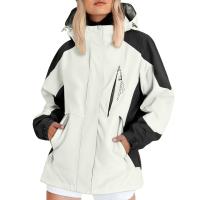 Chaqueta De Montañismo Para Mujer De Otoño Moda Con Capucha Impermeable Y Resistente Al Viento De Larga Duración Para Exteriores - details 4
