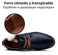 Zapatos De Cuero Para Hombre Moda Primavera/Otoño Casual Ligeros Con Cordones Formales Negocios Boda Vestido Zapatos Talla Grande 38-48 - details 6